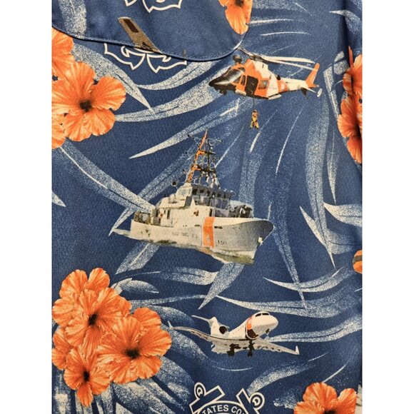 American Excellence Coast Guard High Tide Hawaiian Shirt - Picture 5 of 11